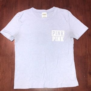 baby blue plain tee from PINK